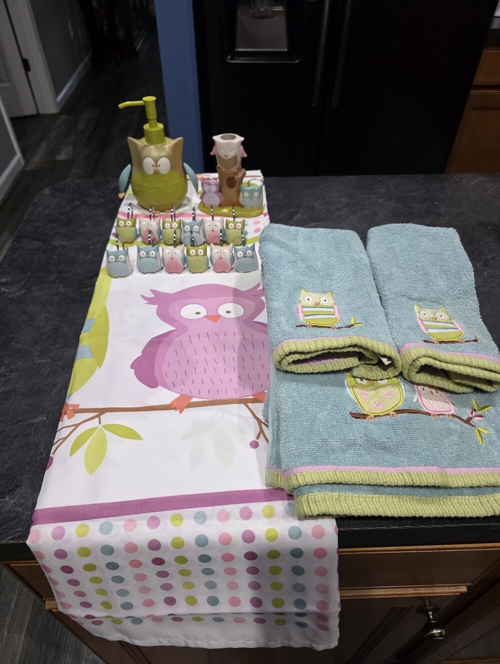 Jumping Beans Owl Bathroom Set